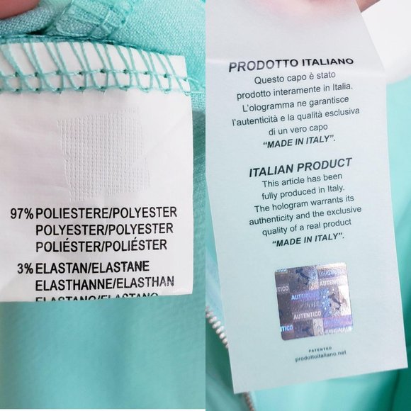 NEW KOR@KOR Italy Green Sheath Mini Dress MEDIUM Pleated Overlay Side Sleeveless - Picture 8 of 13